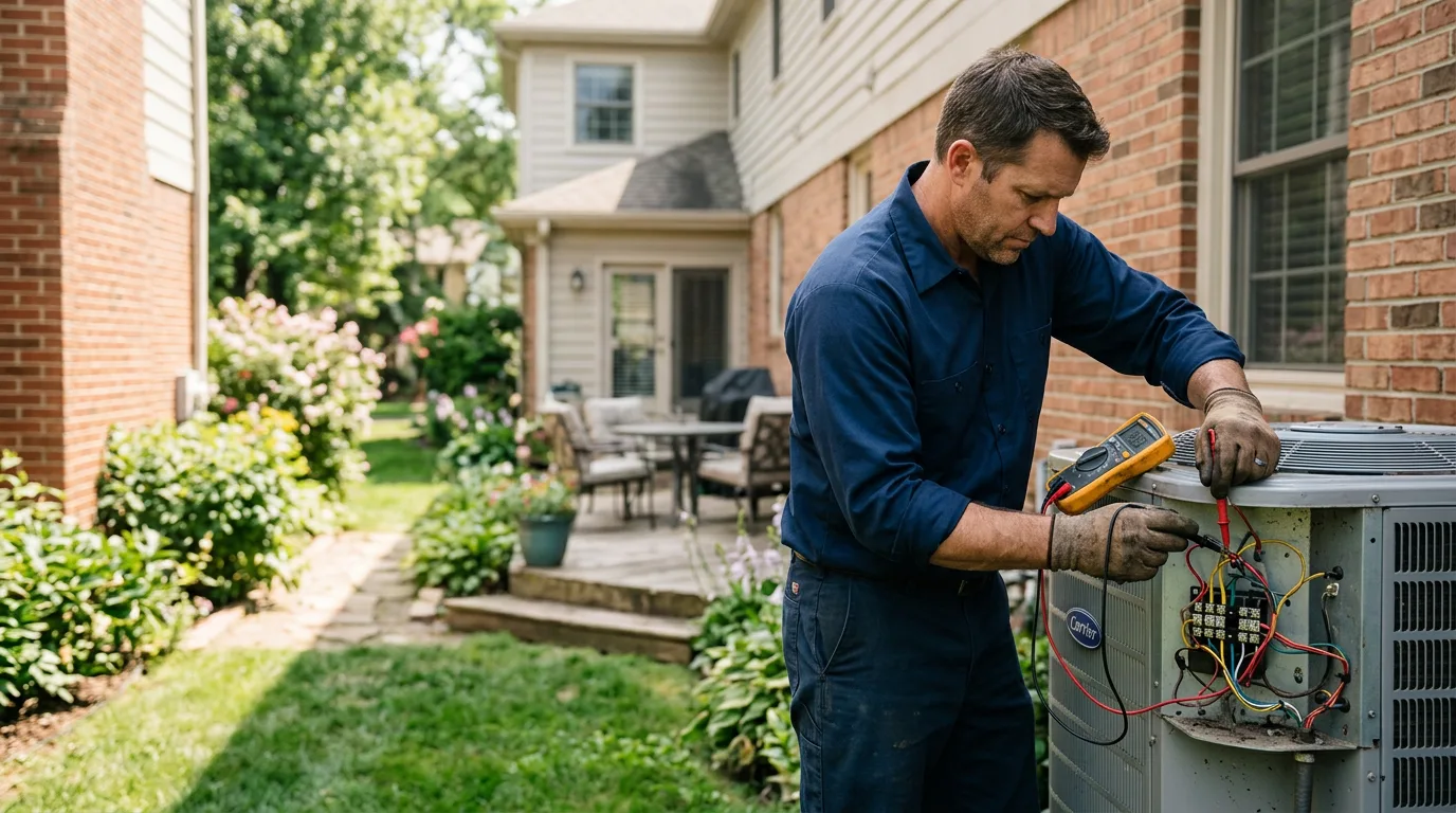 HVAC technician working near Birmingham, IA